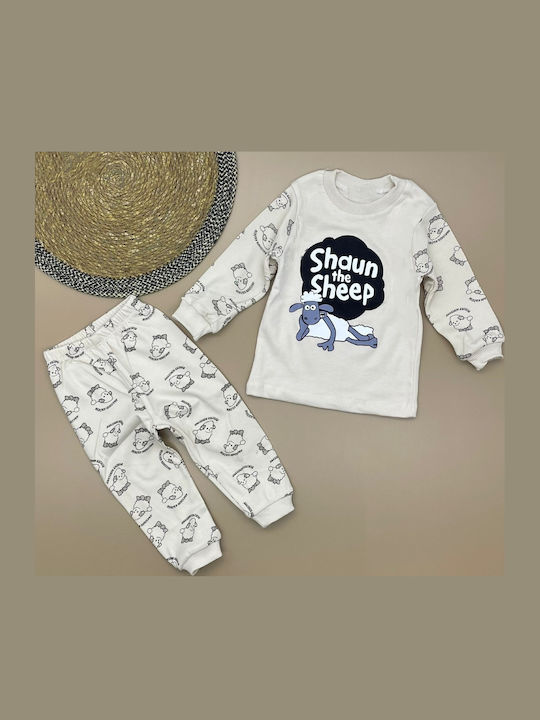 Babydom Детска пижама Зимна BEIGE
