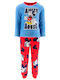 Superheroes Παιδική Πιτζάμα Χειμωνιάτικη Fleece Red Mickey