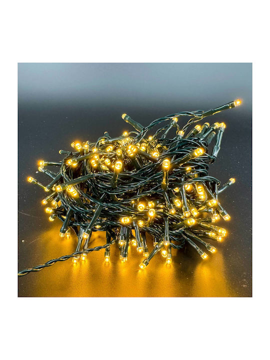 250 LED Weihnachtsbeleuchtung Natürliches Weiß in Zeichenfolge