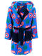 Superheroes Παιδική Ρόμπα Χειμωνιάτικη Fleece Blue