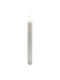 Set de 2 lumânări artificiale cu LED pe baterii albe 2.2x24.5cm/LED cald L62346