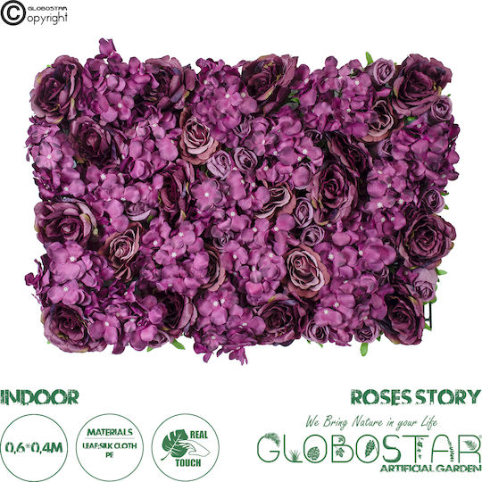 GloboStar Συνθετικό Πάνελ Φυλλωσιάς 40x10cm
