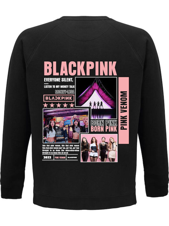 Kids Sweatshirt Black, Pink Blackpink Born Pink Pink Venom Black Pink