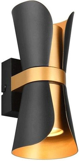 Trio Lighting Modern Lumină de Perete cu Soclu GU10 Negru 10x11x10cm