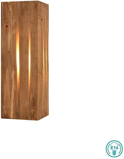 Trio Lighting Vintage Leuchte Wand mit Fassung E27 Beige 14x14x11cm