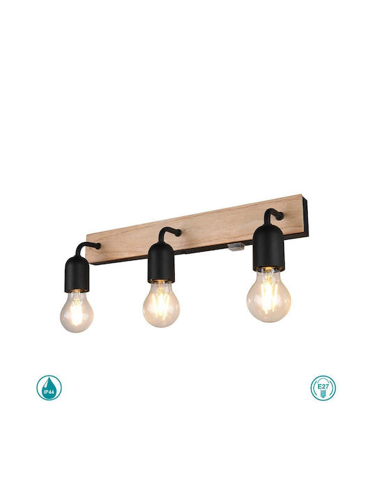 Trio Lighting Modern Lamp Bathroom with Socket E27 and Switch Beige 45x11x11cm