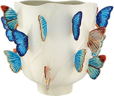 Bordallo Pinheiro Ceramic Vase Beige 38.6xH45.4cm