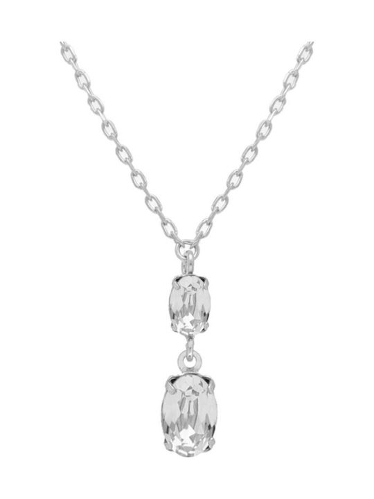 Victoria Cruz Halskette aus Silber mit Zirkon