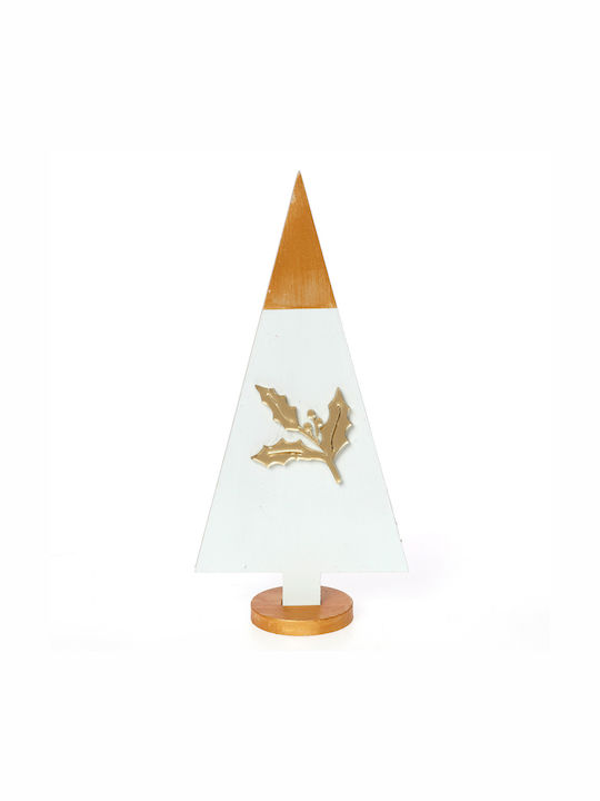 Christmas Decorative Wood Tree 20cm White