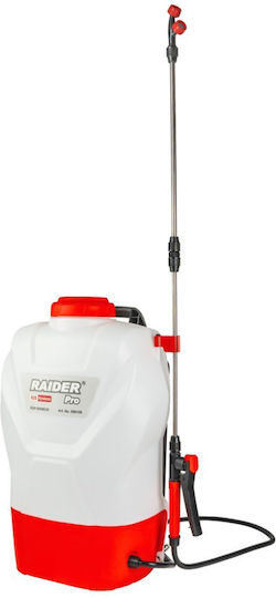 Raider Ψεκαστήρας 20V Solo Μπαταρίας με Χωρητικότητα 16lt 3bar σε Λευκό χρώμα