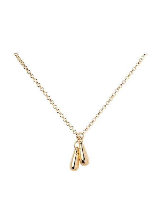 P D Paola Necklace Made Of Gold Plated Silver