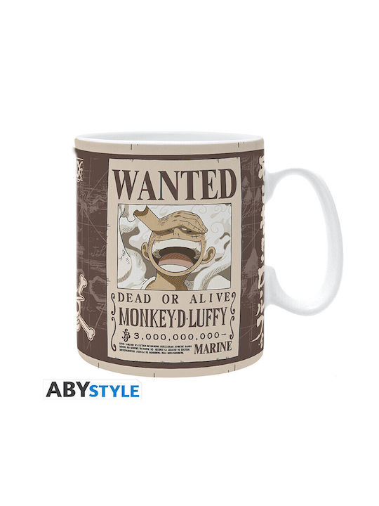 Abysse One Piece - Luffy Wanted Mug Ceramic 460ml