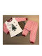 Babydom Kinder Schlafanzug Winterlich Ecru
