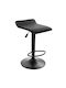 Stool Bar Leather Fort Black 38x39x84cm