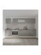 Superior Dulap Suspendata cu Blat de Lucru Glossy Gray/white 40x30x60buc