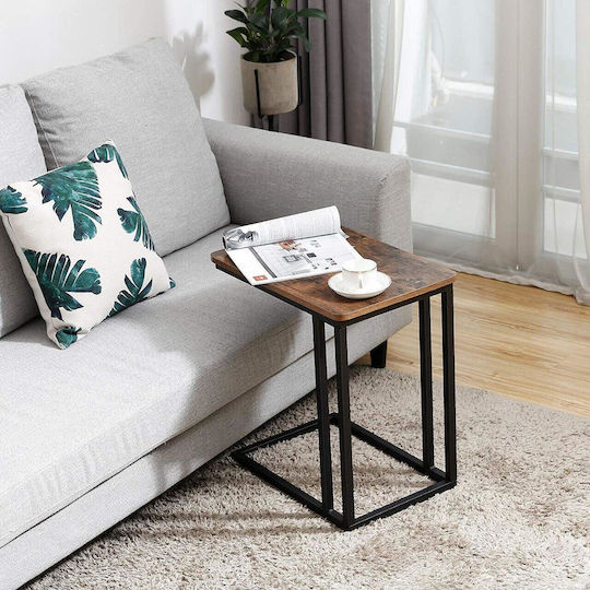Βοηθητικό Τραπεζάκι με Ρόδες Rustic Brown Βοηθητικό Τραπεζάκι με Ρόδες Rustic Brown