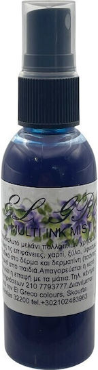 El Greco Farben Wasser Tinte Nebelblau Preußisch 50ml