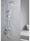 Shower Column with Mixer Silver