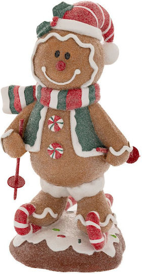 GRC Tech Christmas Plastic Figure Candy Brown Height 34cm