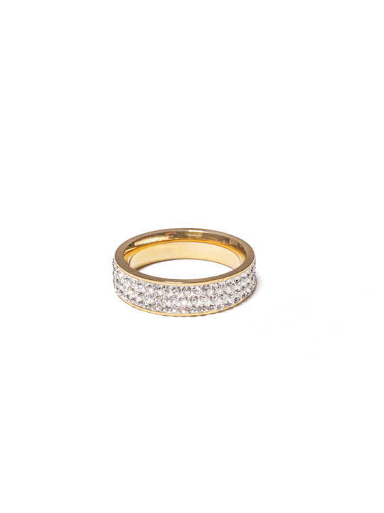 Chrysothemiss Ring with Stones made of Steel