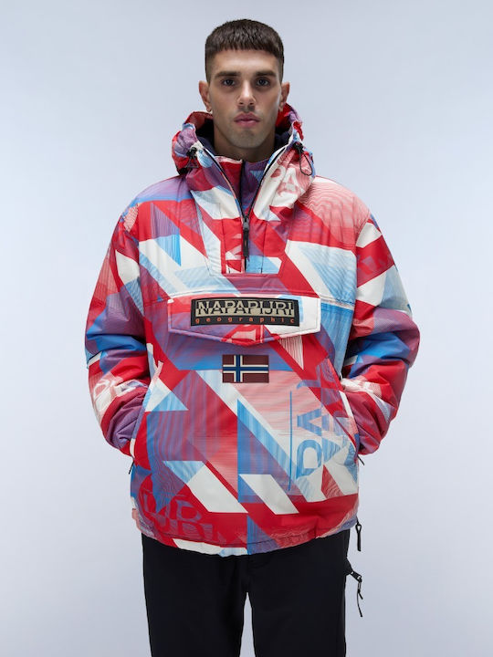 Napapijri Rainforest Next Aop Winter Jacket Pink