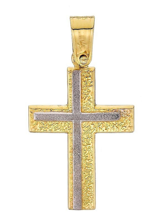 Atofio Kosmima Men's Gold Cross 14K