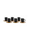 InTheBox Set of Cups Espresso Porcelain Black 6pcs