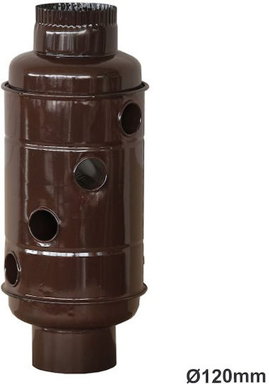 Stahlkamin-Wärmesammler Metallofen Cazo Ø120 Braun 12481