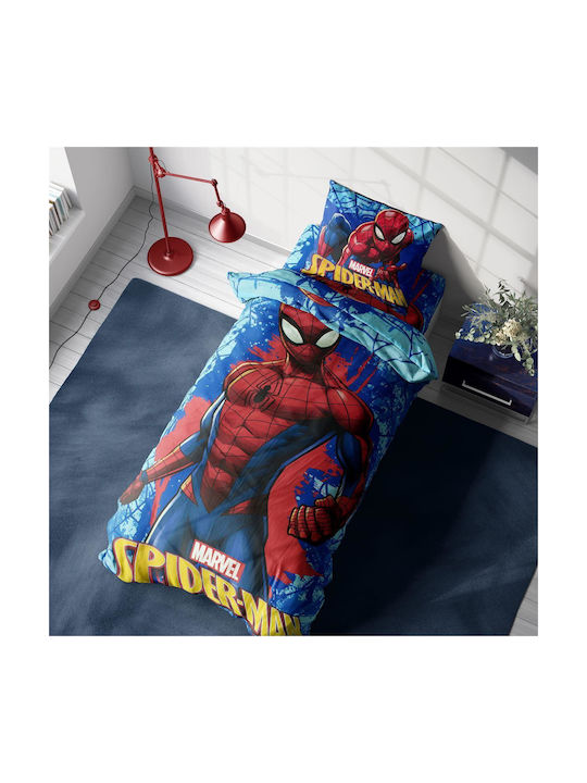 Dimcol Σετ Μονά Spider-Man 714 Electric Blue 160x240cm