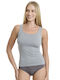 Women's T-Shirt with Spaghetti Strap Gray