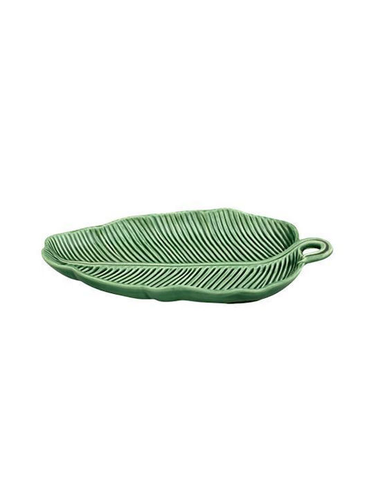 Bordallo Pinheiro Teller Untiefe Keramik Grün 26.5cm
