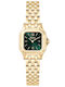 Jcou Damen Uhr mit Gold Metallarmband