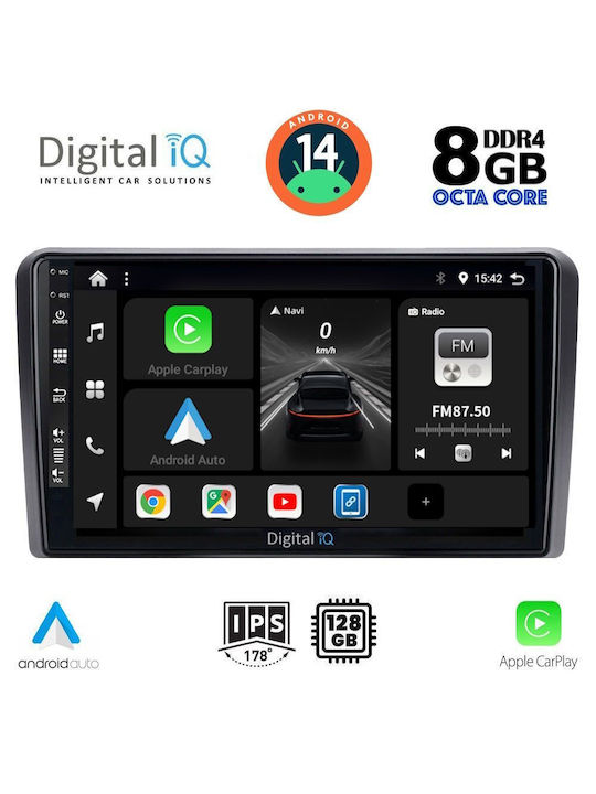 Digital IQ Ηχοσύστημα Αυτοκινήτου Opel 2004-2014 (Bluetooth/USB/AUX/WiFi/GPS/Apple-Carplay/Android-Auto) με Οθόνη Αφής 9"