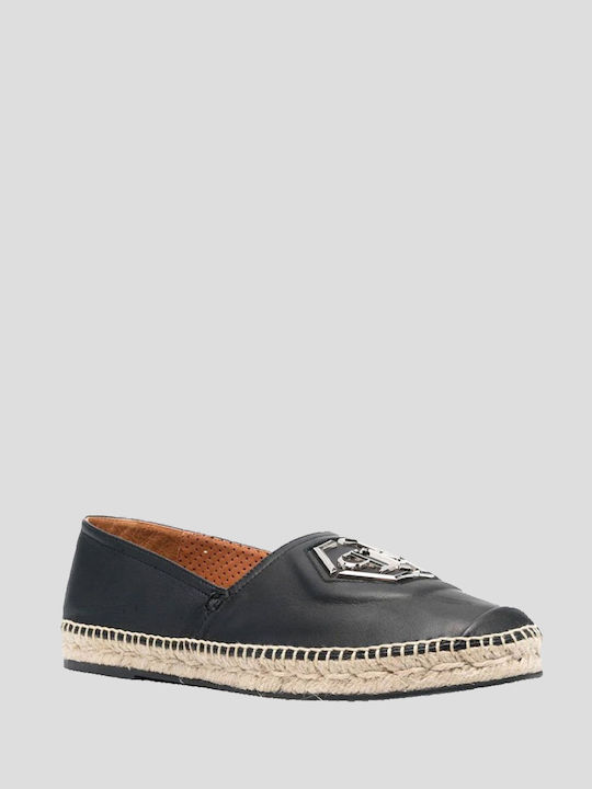Espadrilles Leder Espadrilles Schwarz
