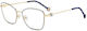 Carolina Herrera Metal Eyeglass Frame Butterfly...