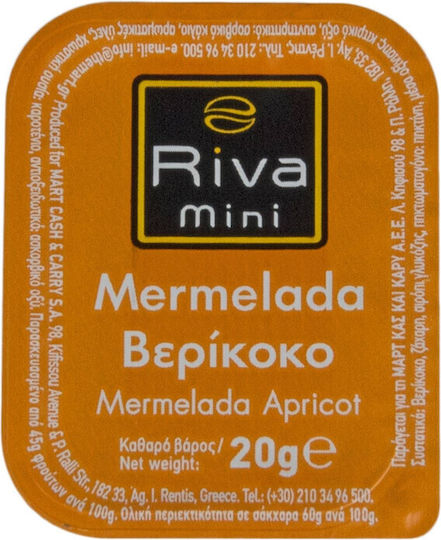 Riva Cafe Apricot Jam Portion Mini 100x20g 2-50969