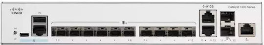 Cisco C1300-12XS Managed L2 Switch και 10 SFP Θύρες