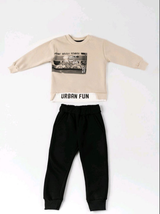 Mc Andy Kinder Sweatpants Set - Jogginganzug Beige