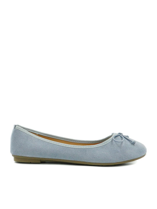 Damen Ballerinas in Hellblau Farbe