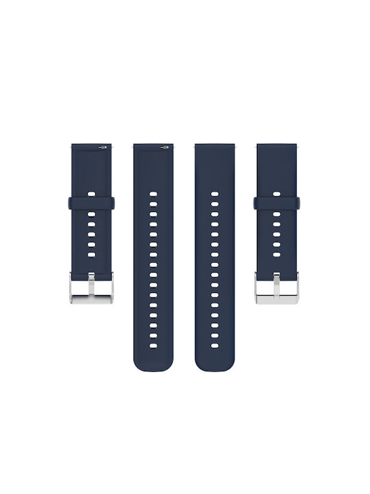 Huawei Watch 4 Watch 4 Pro Monochrome Silicone Stainless Steel Watch Strap Navy Blue