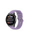 Huawei Watch 4 Watch 4 Pro Unifarbene Silikon Edelstahl Uhrenarmband Hellviolett