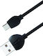 Awei Редовна USB 2.0 до микро USB кабел 1м (01001WCL20BK) 1бр