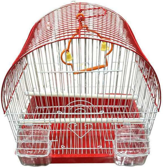 Bird Cage 33x23x36cm. Red