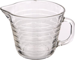 Cană Pentru Lapte Graduată Cu Pahar Cappuccino Stil Barista Mâner 700 Ml