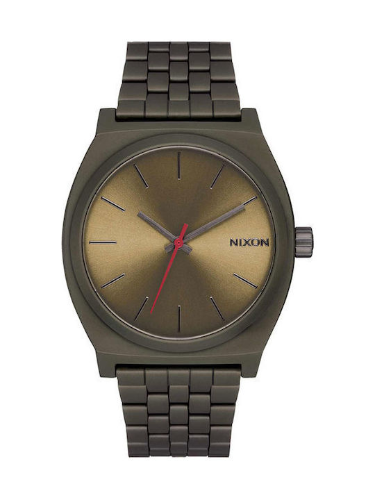 Nixon Time Teller Ανδρικό Ρολόι Μπαταρίας με Γκ...