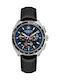 Swiss Alpine Military by Grovana Ανδρικό Ρολόι 41mm Χρονογράφος Μπαταρίας με Μαύρο Δερμάτινο Λουράκι