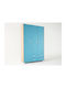 Drei Türen Schrank Blau 50x50x180cm