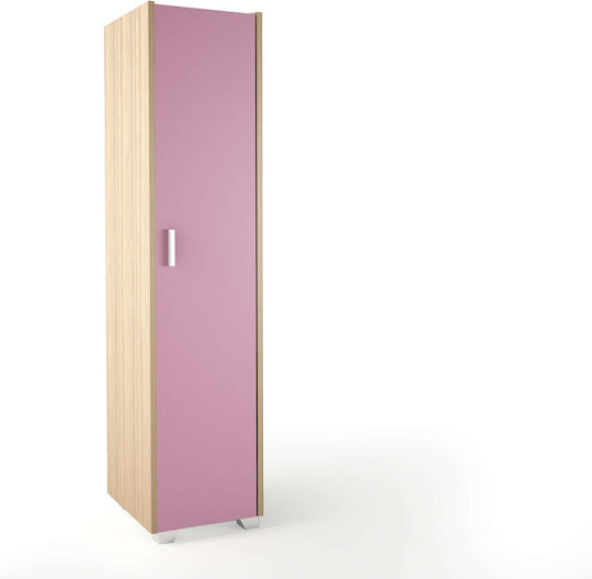 Μονόφυλλη Ντουλάπα Ροζ 50x50x180cm