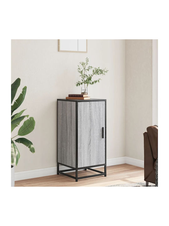 Wohnzimmer Nische aus Holz & Metall Grau Sonoma 35.5x35x76cm