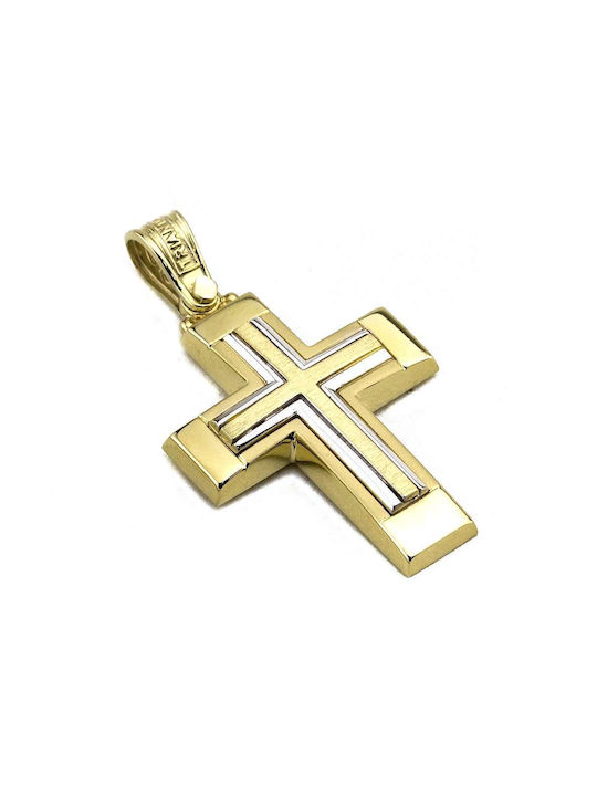 Triantos Men's Gold Cross 14K